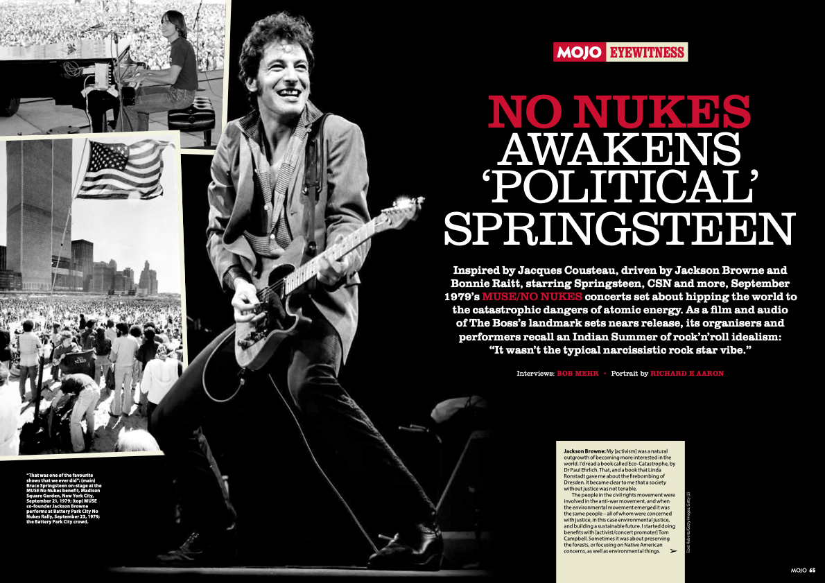 No nukes awakens 'political' Springsteen article